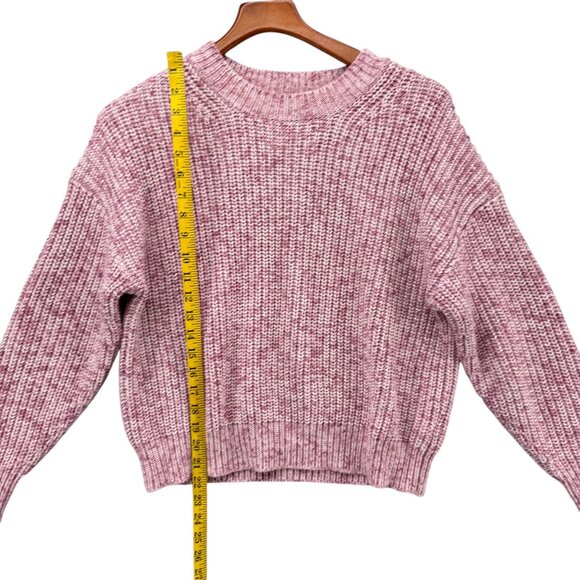 J.CREW Marbled Sweater Womens Pink Chunky Knit Crewneck Cotton Blend Size XS - Picture 10 of 11